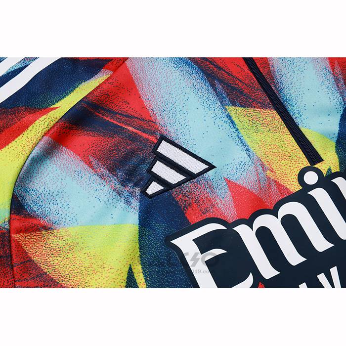 Tuta da Track di Felpa Arsenal Bambino 2025-2026 Blu Giallo Rosso